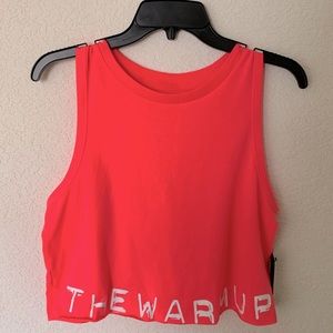 Jessica Simpson THE WARMUP Cropped Tank Top in Pink